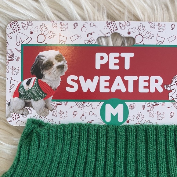 Small dog holiday pet sweater Christmas trees ugly Christmas sweater for dog cat - Picture 12 of 16